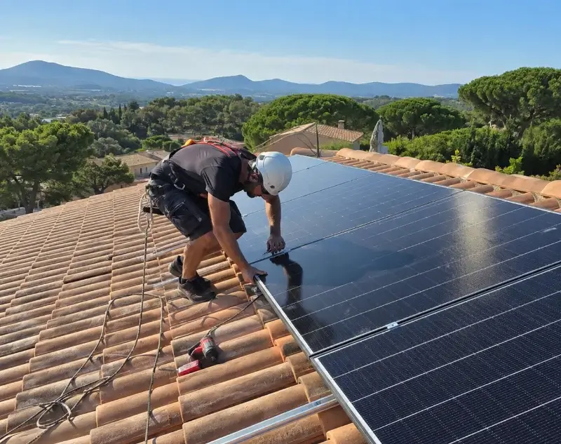 Installateur panneaux solaires Jonquières-Saint-Vincent — pose photovoltaïque sur toiture