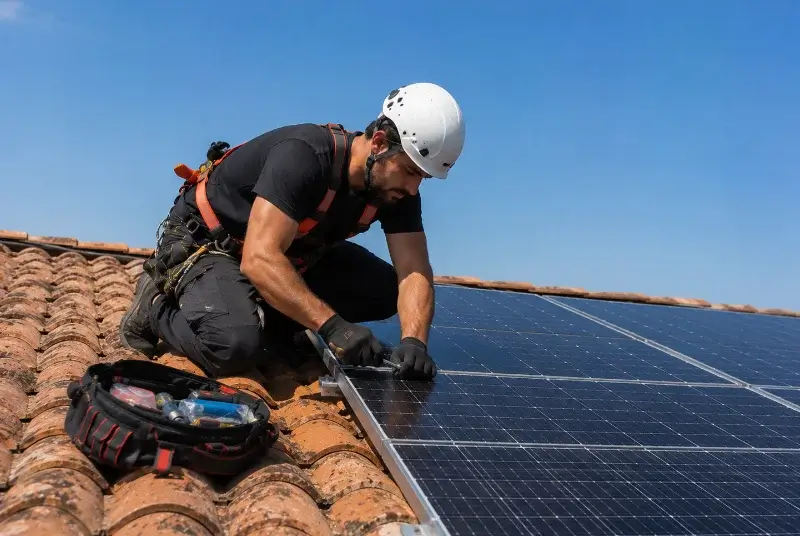 Maintenance et monitoring de panneaux solaires à Jonquières-Saint-Vincent