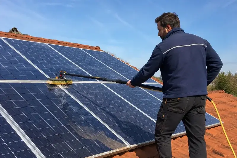 Nettoyage et entretien de panneaux solaires à Jonquières-Saint-Vincent